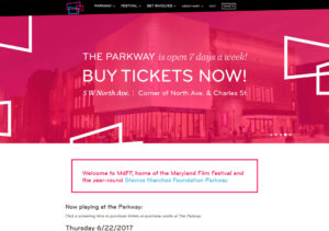 Maryland Film Festival Website Design